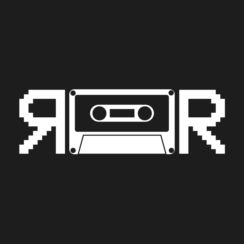 The third stage in designing the VHS logo.